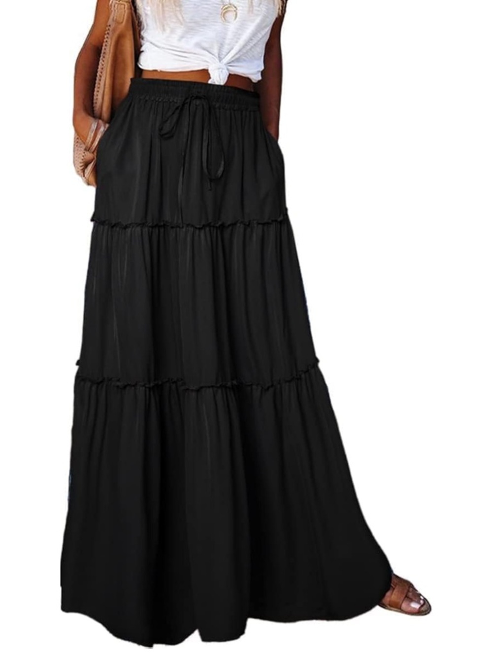 Womens Boho Maxi Skirt